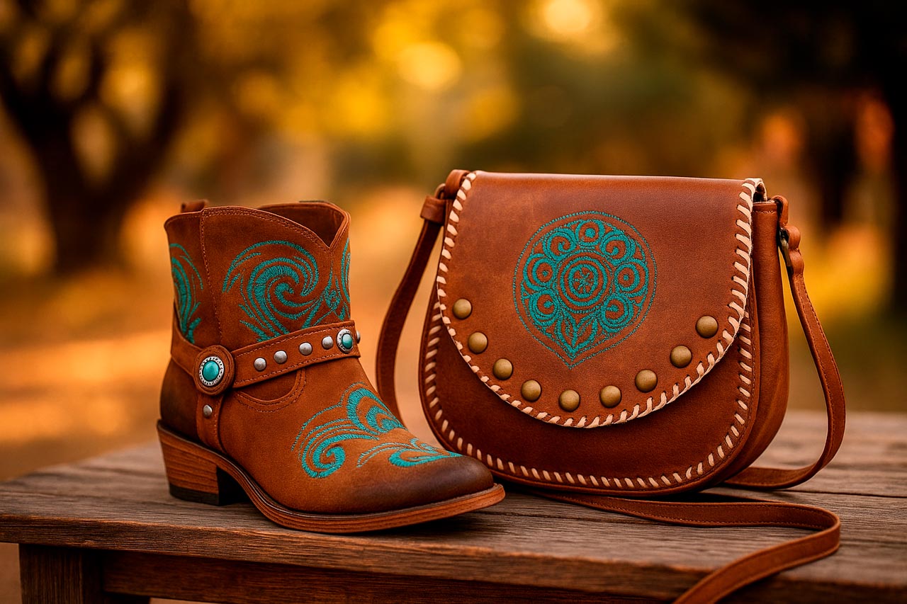 Fotografía de calzado artesanal con estética bohemia para ecommerce emocional.